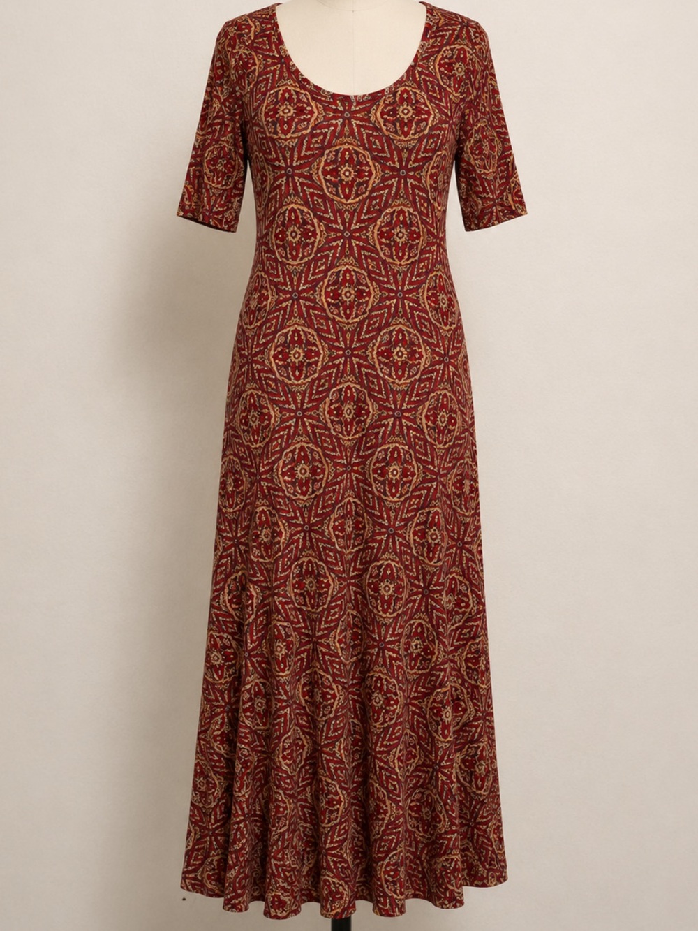LuLaRoe Ana Maxi Dress in Red Geo Print NWT Size XL